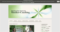 Desktop Screenshot of musiker-coaching.com