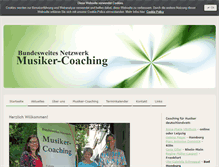 Tablet Screenshot of musiker-coaching.com